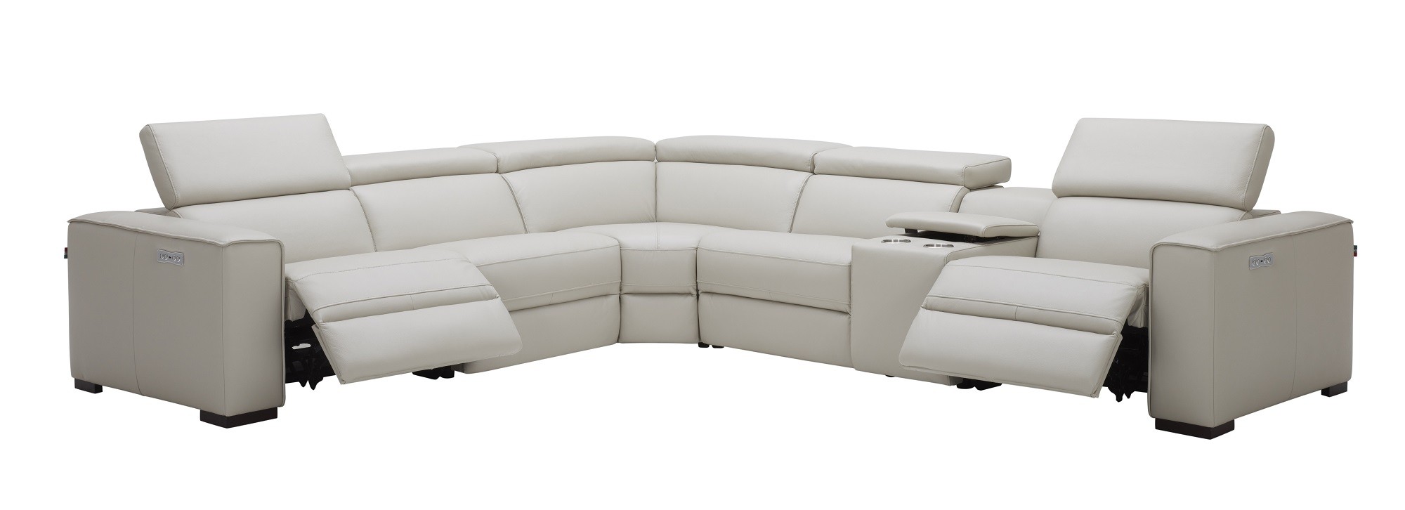 Picasso 6Pc Motion Sectional In Silver Grey - Image 6