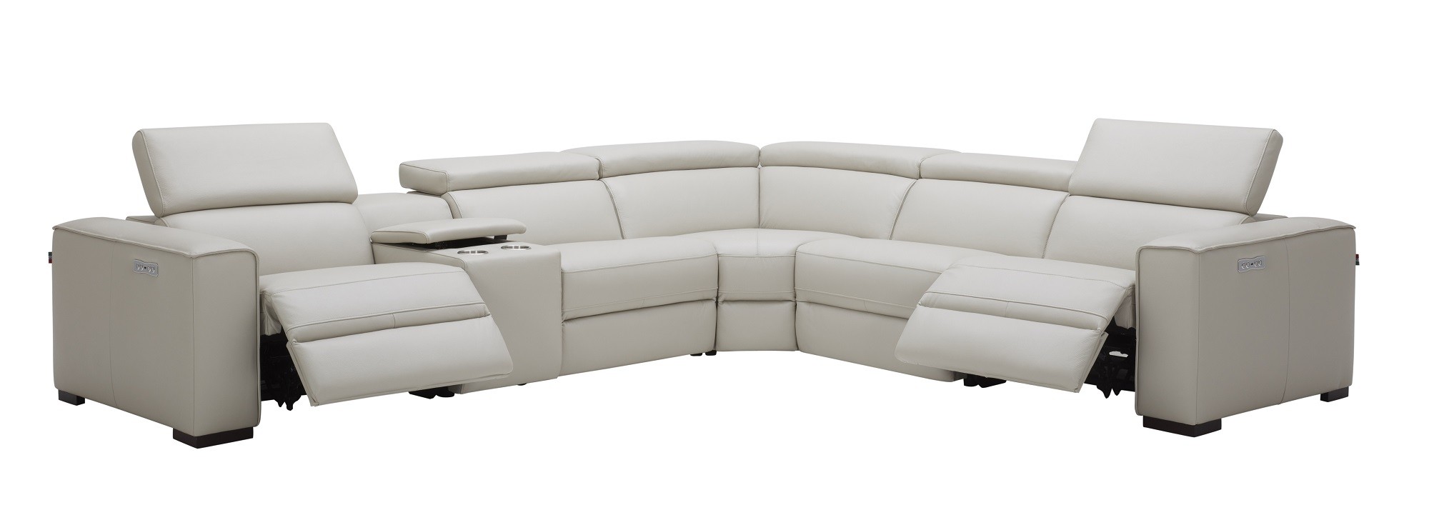 Picasso 6Pc Motion Sectional In Silver Grey - Image 5