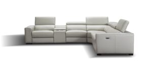 Picasso 6Pc Motion Sectional In Silver Grey