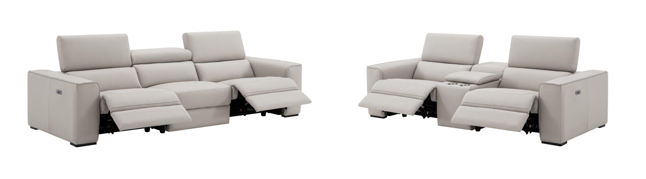 Picasso Love Seat In Silver Grey (no console) - Image 7