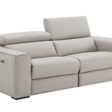 Picasso Love Seat In Silver Grey (no console)