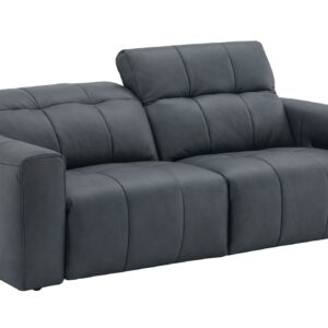 Prescott Leather Sofa in Dark Grey