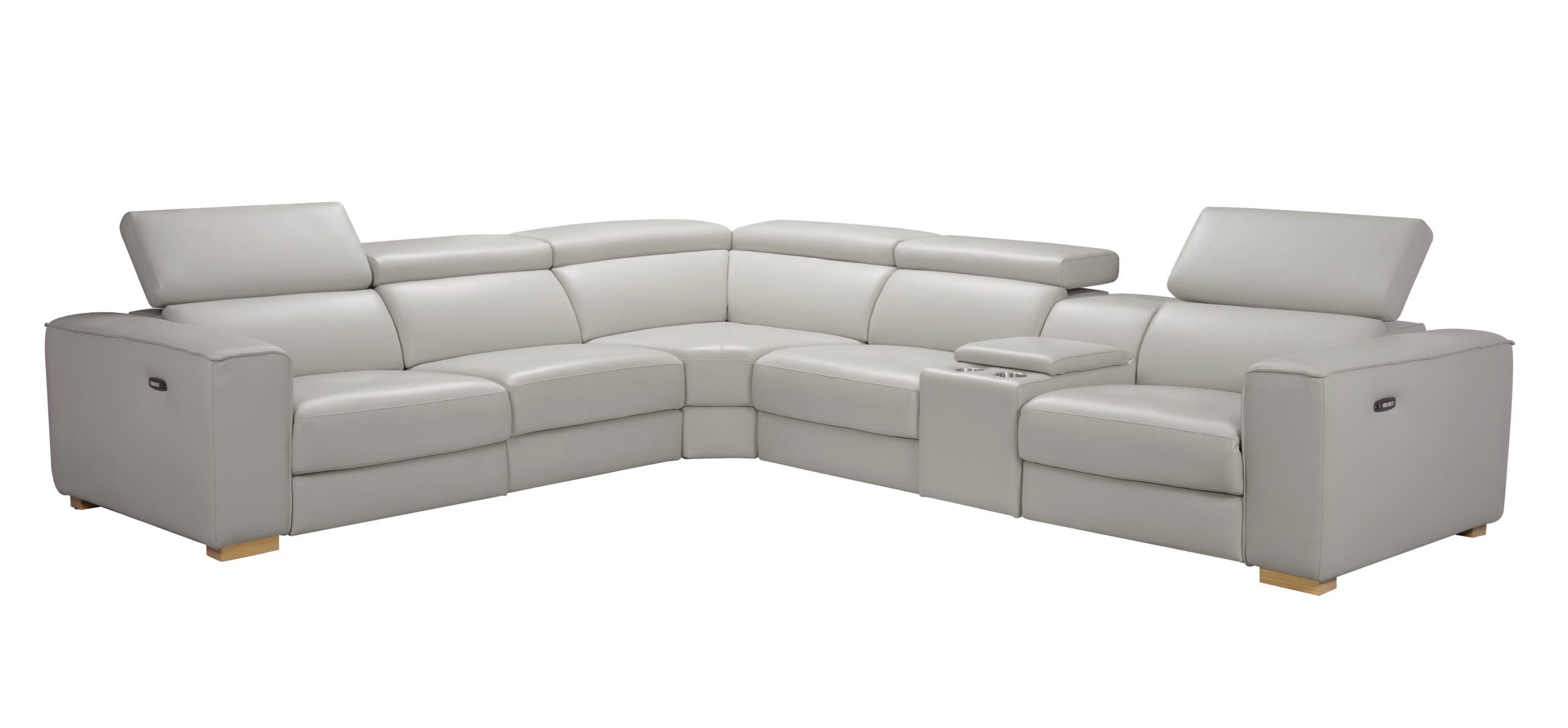 Salvador 6Pc Motion Sectional In Light Grey