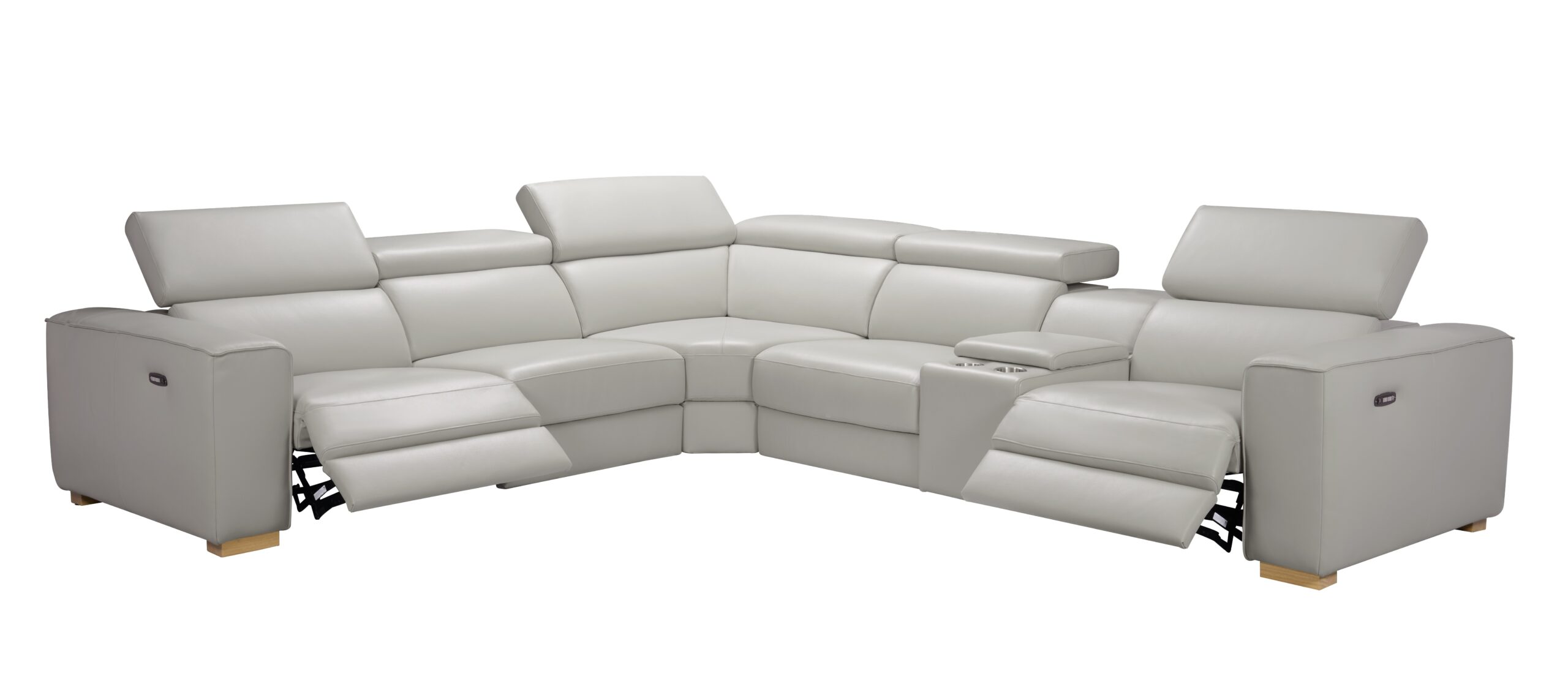 Salvador 6Pc Motion Sectional In Light Grey - Image 6