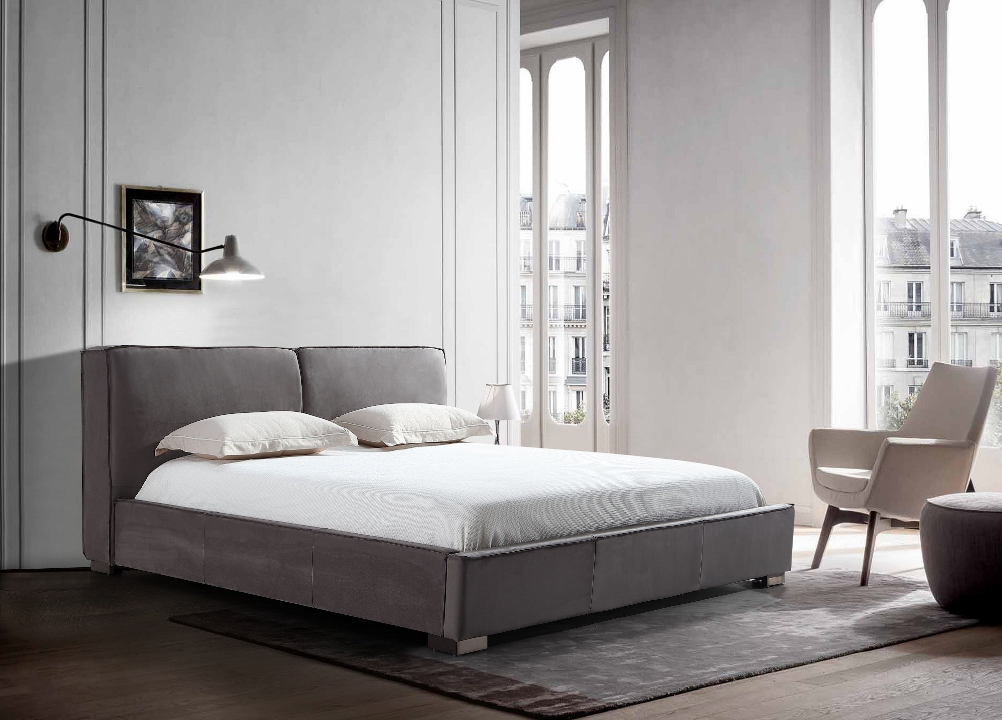 Serene Bed in Grey - Image 10