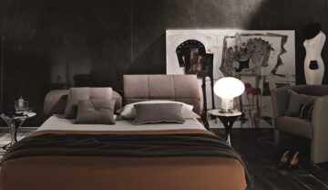 Tower Storage Bed in Taupe