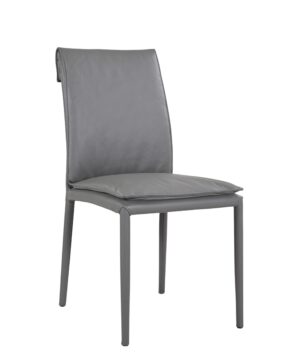 Togo Chair in Charcoal Grey 801, Set of 2