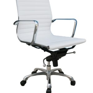 Comfy Low Back Office Chair In White