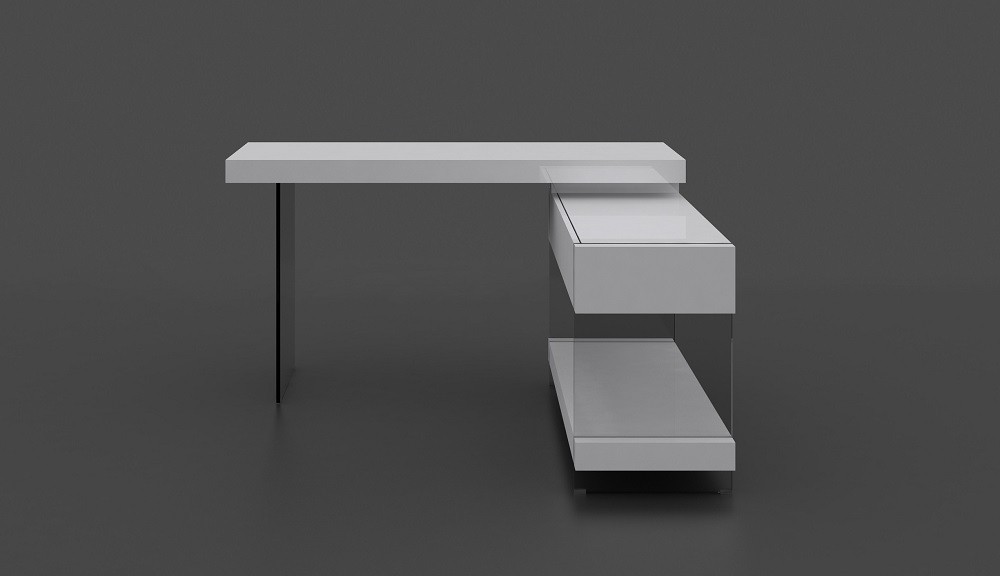Cloud Modern Desk in High Gloss - Image 10
