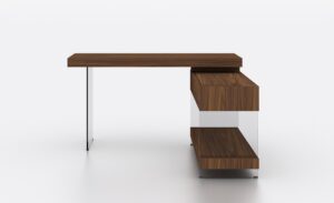 Elm Modern Desk in Walnut