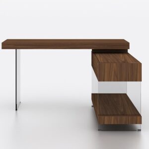Elm Modern Desk in Walnut