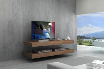 Elm Mini TV Base in Walnut