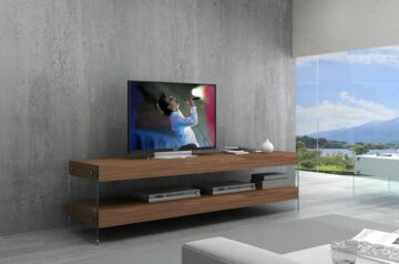 Elm TV Base in Walnut