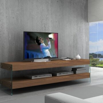 Elm TV Base in Walnut