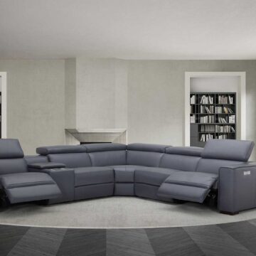 Picasso 6Pc Motion Sectional In Blue Grey