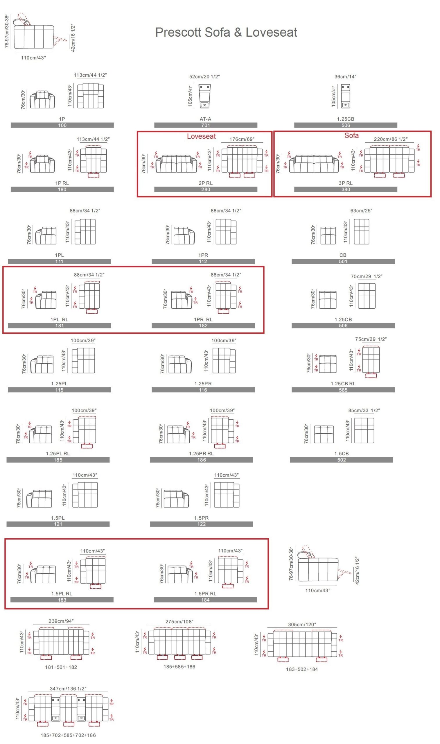 Prescott Leather Love Seat in Dark Grey - Image 4