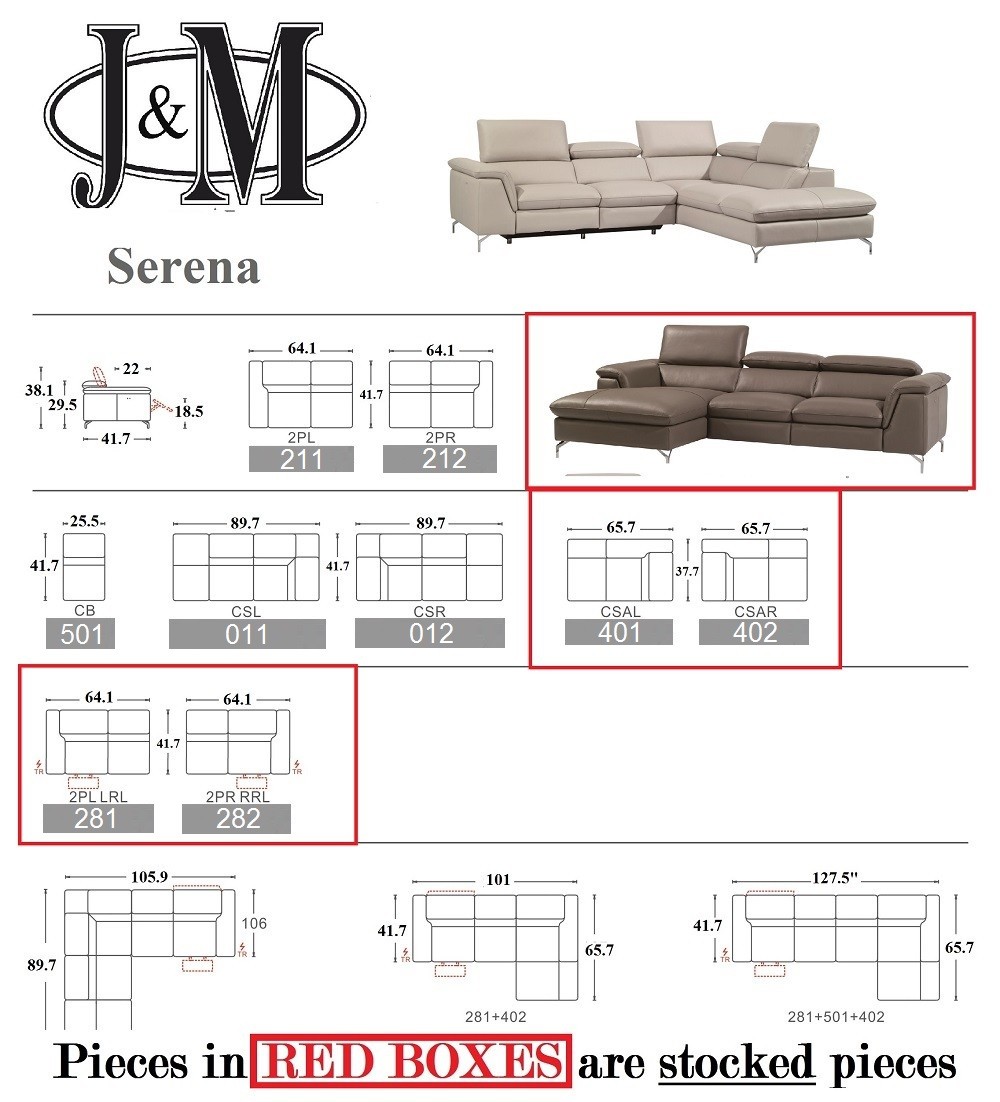Serena Premium Leather Sectional - Image 4