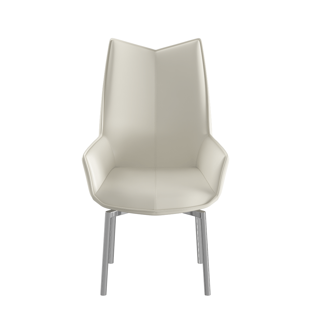 1218 swivel dining chair Grey Taupe - Image 2