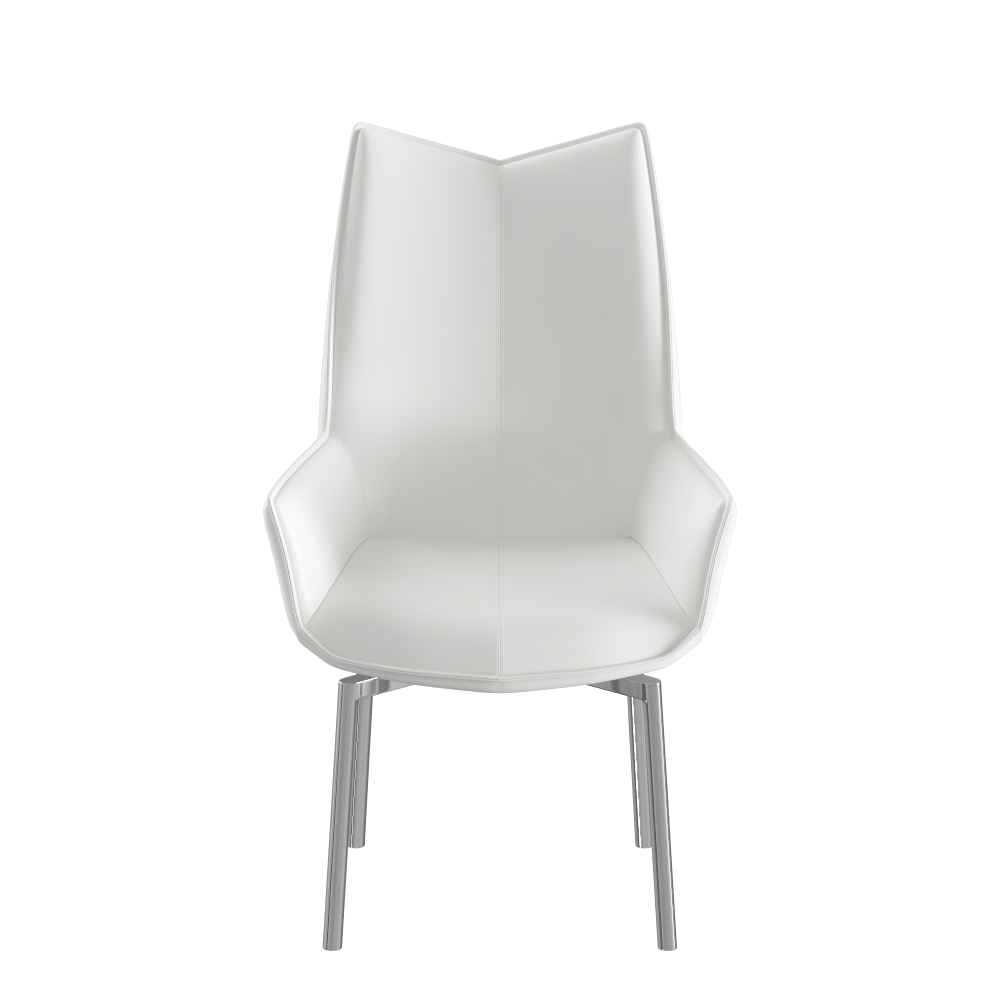 1218 swivel dining chair White - Image 2
