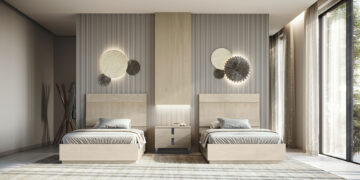 Kroma Sand Birch 48" Bedroom Set