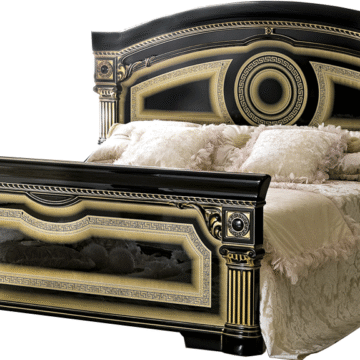 Aida Bed Black w/Gold