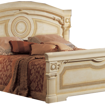 Aida Bed Ivory w/Gold