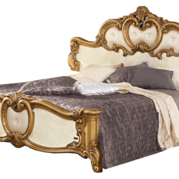 Barocco Bed Ivory w/Gold, Camelgroup Italy
