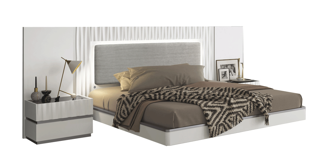 Marina White King size Bed