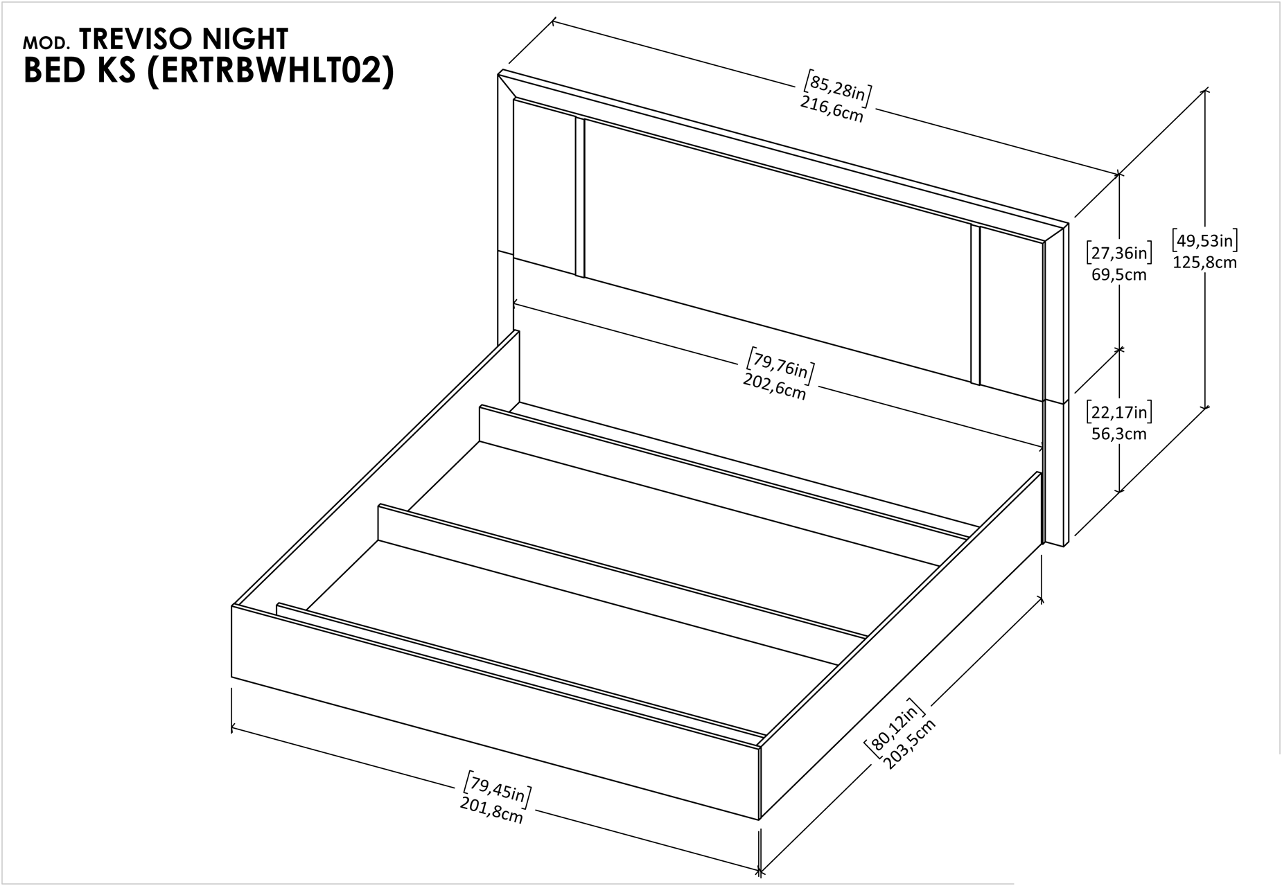 Treviso Bed with Frames - Image 8