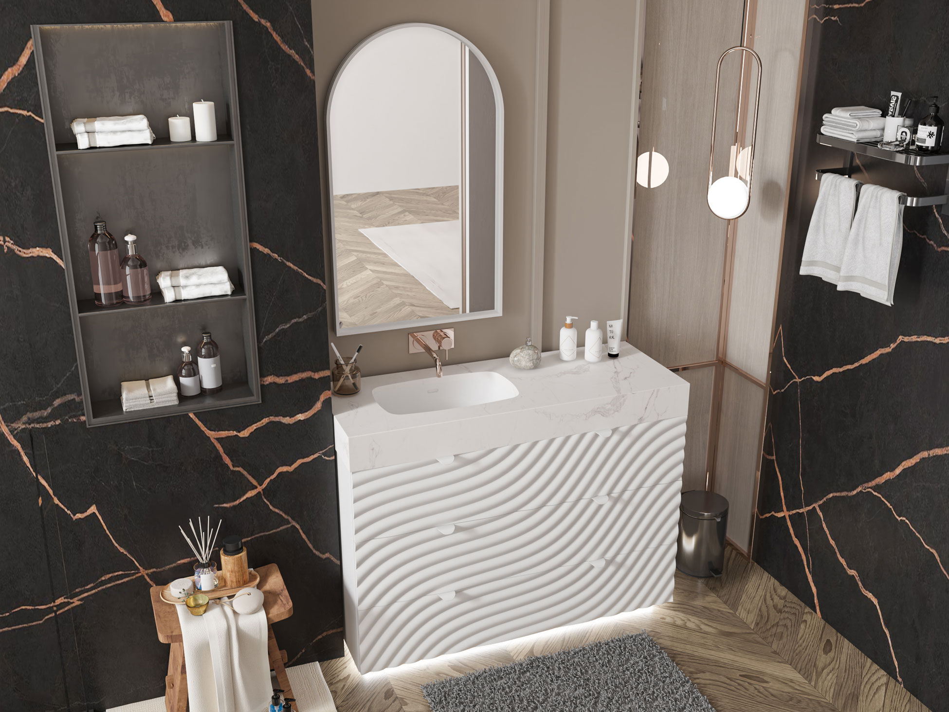 Wave Bed White - Image 9