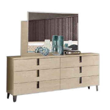 Camel Ambra Dresser/Mirror