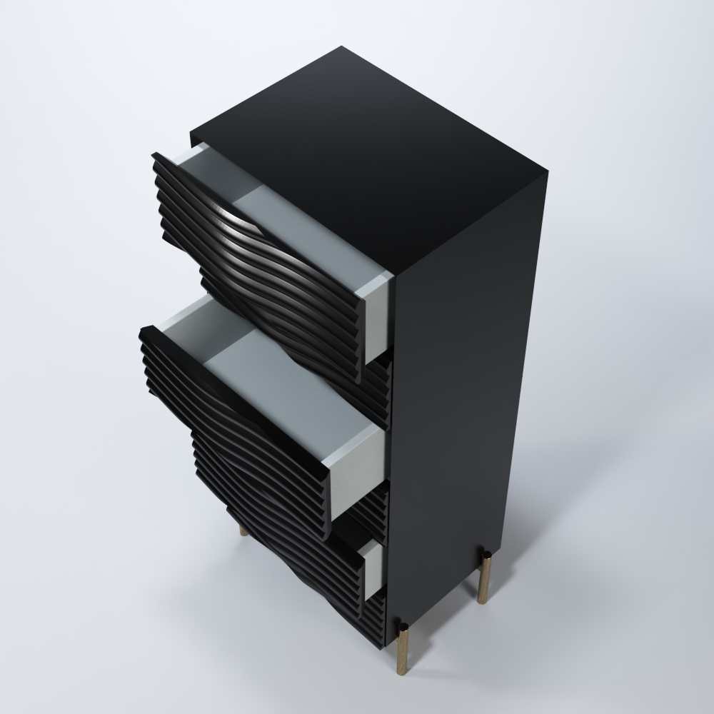 Wave Dark grey Chest - Image 3