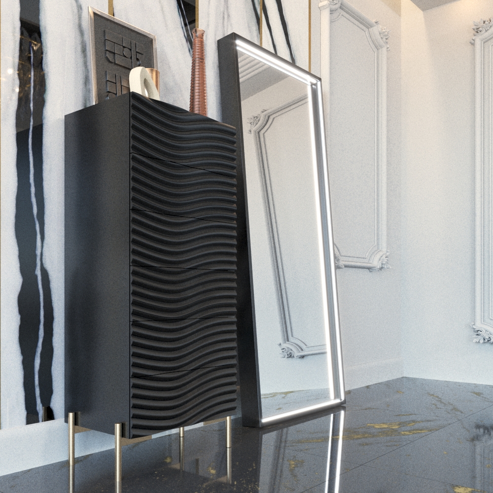 Wave Dark grey Chest - Image 4