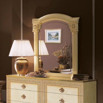 Aida Ivory mirror for Dresser/Vanity/Buffet