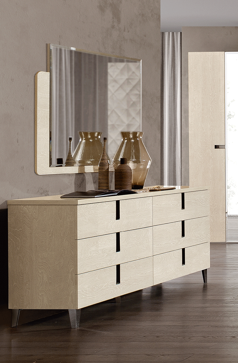 Ambra mirror for Dresser/ 3Door buffet & Elite 2 Door buffet IVORY - Image 2