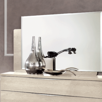 Platinum IVORY mirror for dresser
