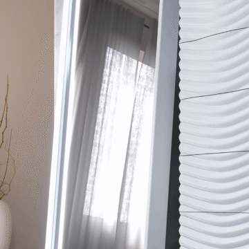 Wave WHITE mirror for double dresser