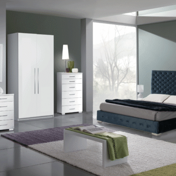 Leonor Blue Bedroom w/storage, w/momo casing