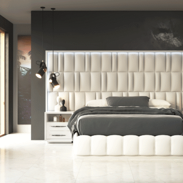 Orion Bed with Emporio Nightstands
