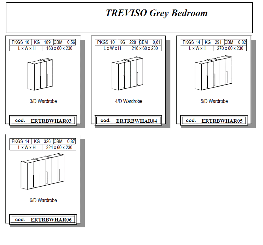 Treviso Bedroom Additional Items - Image 6
