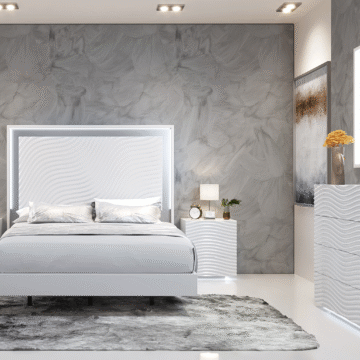 Wave Bedroom White