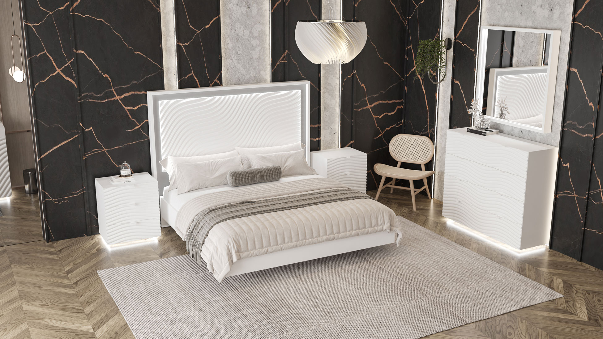 Wave Bedroom White - Image 10