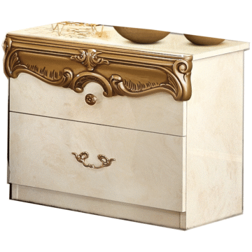 Barocco Ivory/Gold Nightstand