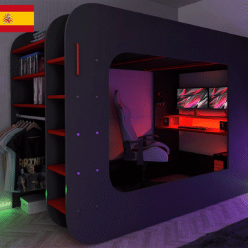 Gamer Bed Red & Black