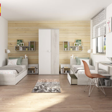 Jazz Kids Bedroom Oak White