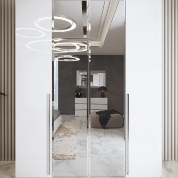 Dama Bianca 4 Door Wardrobe White