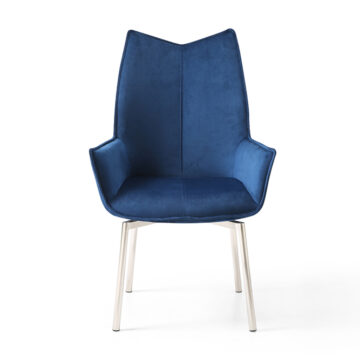 1218 swivel dining chair Navy Blue Fabric