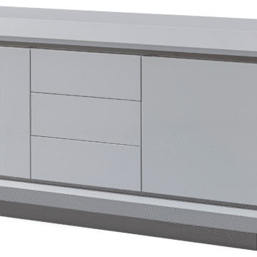 Elite WHITE 3Door buffet/ Mirror