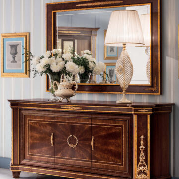 Modigliani Buffet w/Large Mirror Art 240 by Arredoclassic