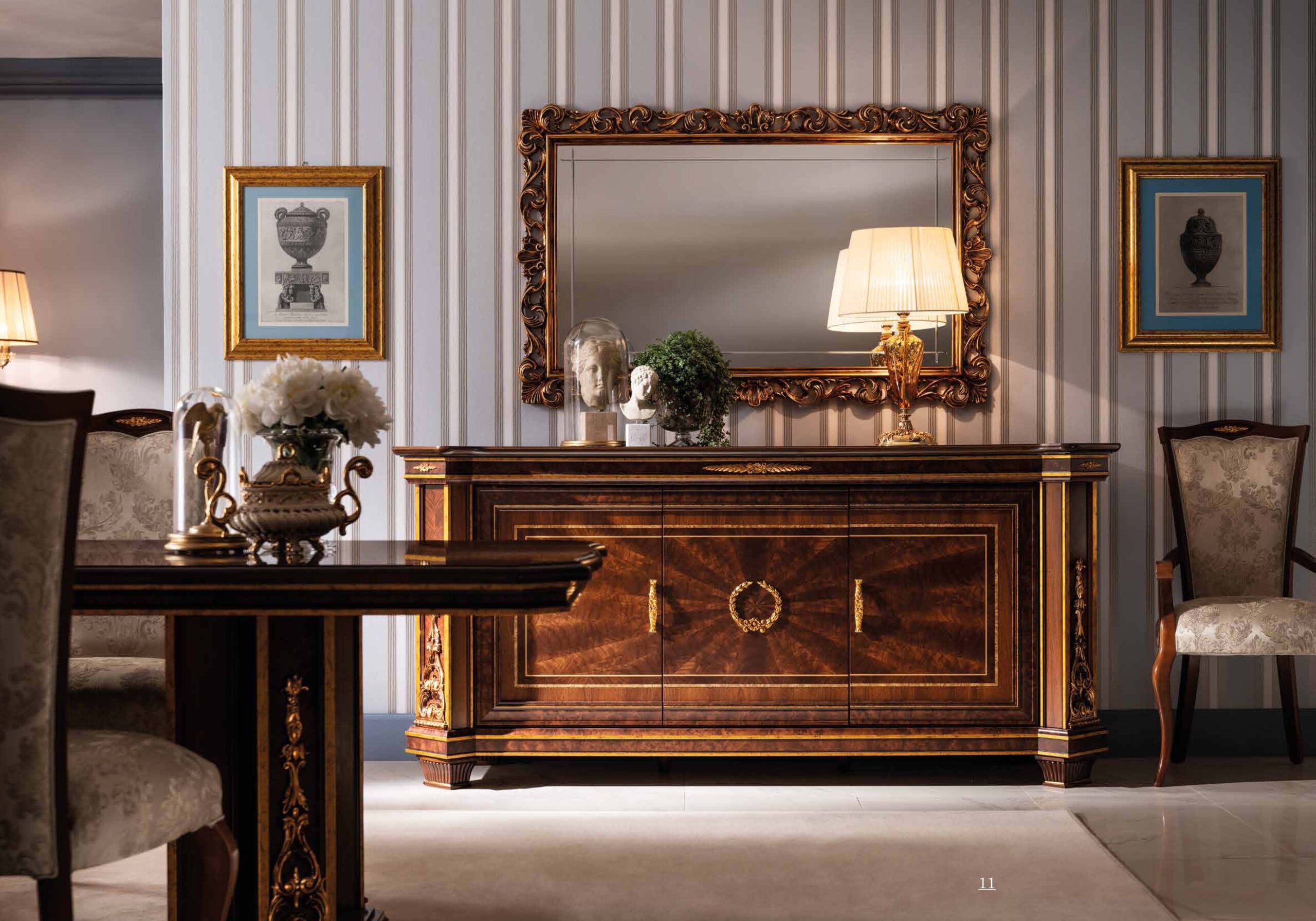 Modigliani Buffet w/Large Mirror Art 240 by Arredoclassic - Image 4